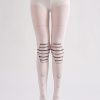 COSPLAY style machine armor printed pantyhose