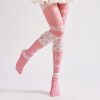 COSPLAY pink bow loli style printed pantyhose