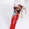 Modern Sunglasses Girl Print Stockings