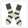 Women's autumn and winter colored sand striped warm cashmere socks