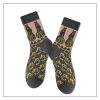 Women's spring and autumn ethnic style boneless woven middle tube socks