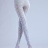 British style rhombus check two dimensional printed pantyhose