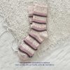Women's autumn and winter colored sand striped warm cashmere socks