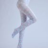 British style rhombus check two dimensional printed pantyhose
