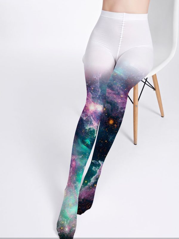 Lolita starry sky gradient stockings