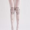 COSPLAY style machine armor printed pantyhose