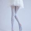 British style rhombus check two dimensional printed pantyhose