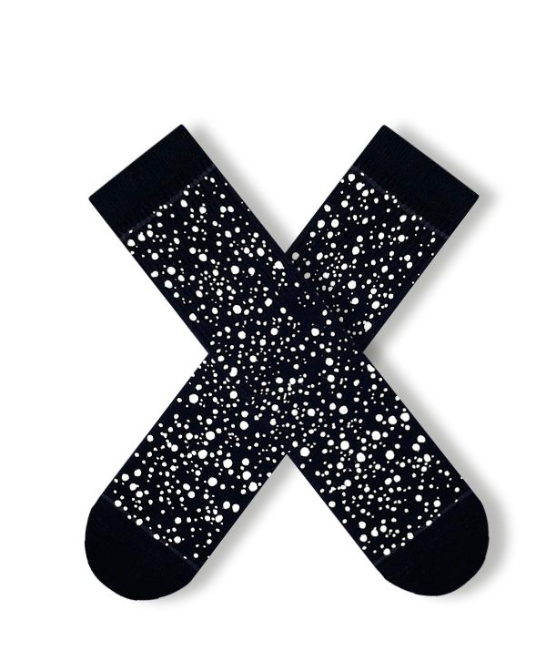 Women's spring, summer and autumn starry cotton socks