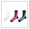 Women's summer niche trend glass silk horizontal striped socks