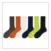 Women's spring and autumn solid color retro mid-tube pile cotton socks