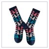Women's spring and autumn niche trend irregular geometric pattern mid-tube socks