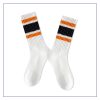 Men's autumn and winter thickened soles colorful wide striped mid-tube socks