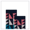 Women's spring and autumn niche trend irregular geometric pattern mid-tube socks