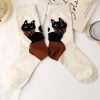 Women's Spring and Autumn Cute Long-haired Kitten Cotton Socks