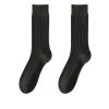Women's spring and autumn solid color retro mid-tube pile cotton socks