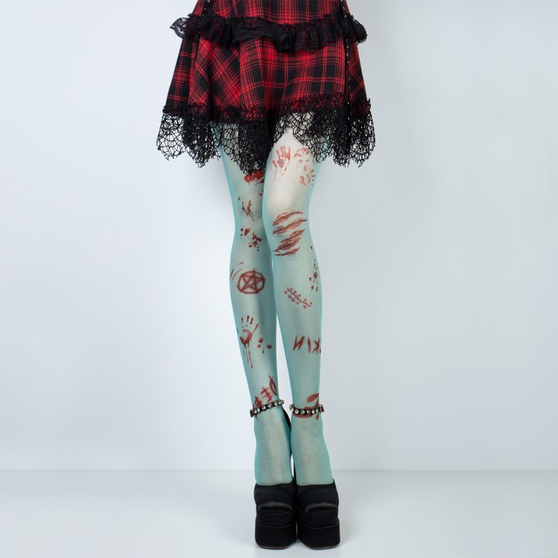 Vampire zombie blood stain nun costume Halloween costume cos costume play bloody zombie repair stockings