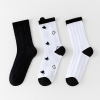 Women's summer thin style flowery new style pile socks mid-tube socks