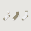 Women's white wear mid-tube socks