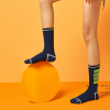 Hot high cotton content fashion trend mid-tube socks