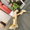 Women's spring and autumn niche designer trend mid-tube socks