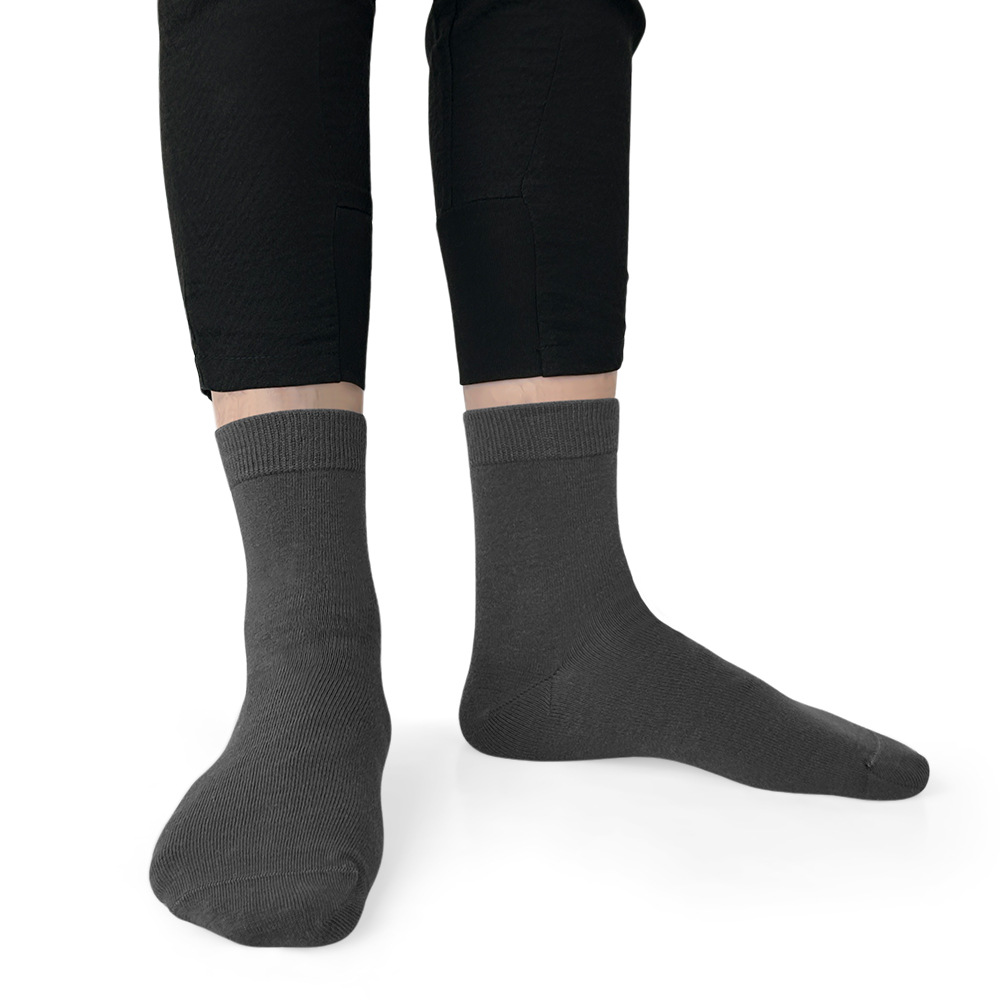 Men's cotton casual antibacterial boneless Harajuku style spring outer wear middle tube socks(5 pairs) - Image 3