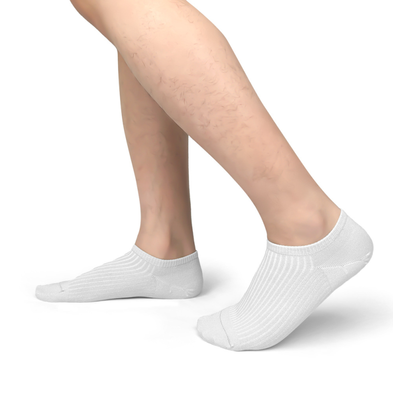 Men's spring and summer new all-match cotton antibacterial thin boat socks（5 pairs） - Image 2