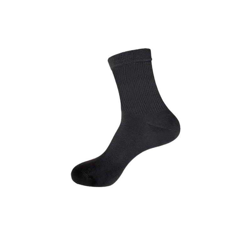 Men's simple and versatile autumn and winter antibacterial boneless elastic waist Harajuku style middle tube socks（5 pairs） - Image 5