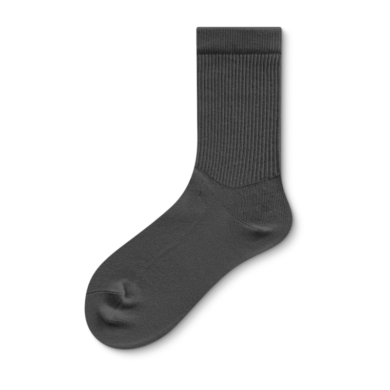 Men's simple and versatile autumn and winter antibacterial boneless elastic waist Harajuku style middle tube socks（5 pairs） - Image 7