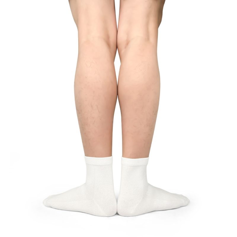 Men's short tube socks spring and autumn new combed cotton mesh breathable antibacterial ankle socks（5 pairs） - Image 3
