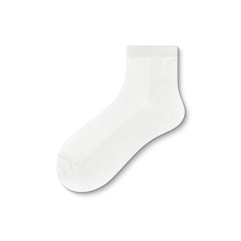 Men's short tube socks spring and autumn new combed cotton mesh breathable antibacterial ankle socks（5 pairs） - Image 6
