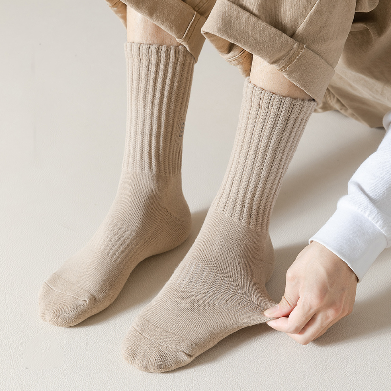 Terry bottom thick line men's pile socks - Image 3