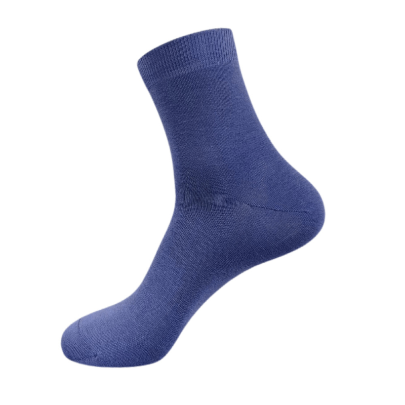Men's cotton casual antibacterial boneless basic solid color men's socks spring and autumn middle tube socks - Image 6