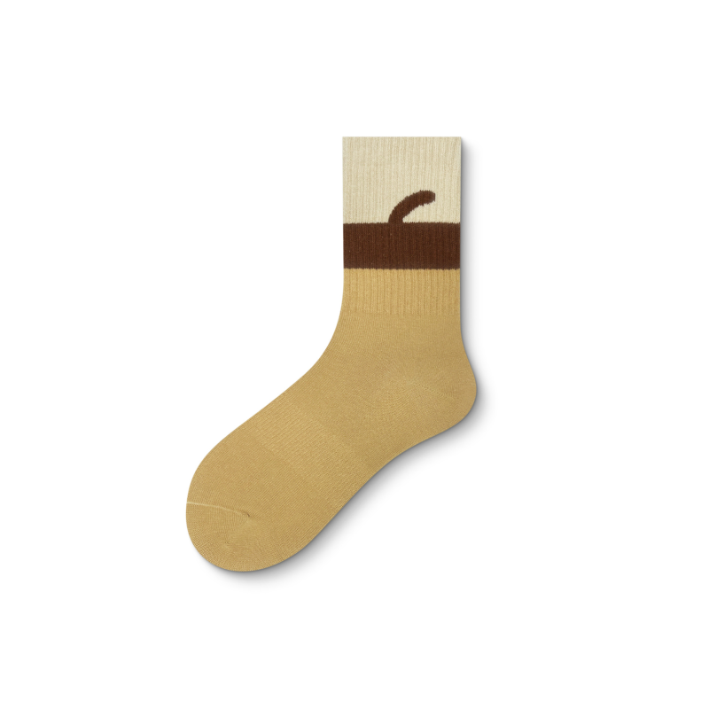 Women's Maillard all-match pine cone mid-high socks（5 pairs） - Image 10
