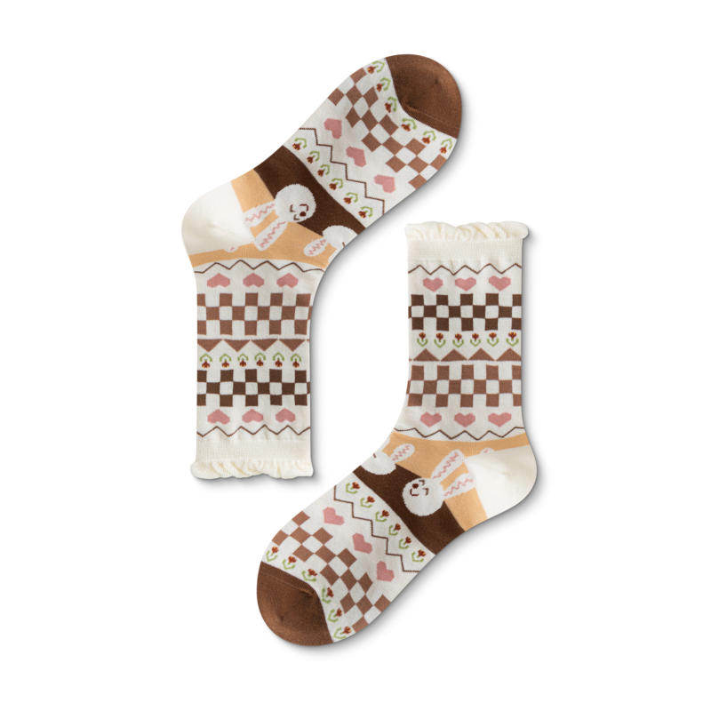 Spring and autumn women Retro forest lace socks ins trendy mid-tube socks - Image 7