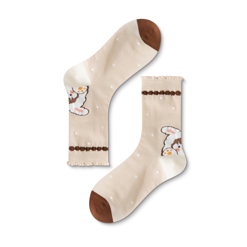 Spring and autumn women Retro forest lace socks ins trendy mid-tube socks - Image 9
