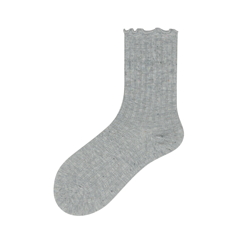 Women's dot yarn wood ear lace Korean early autumn new multi-color versatile trendy socks - Image 12