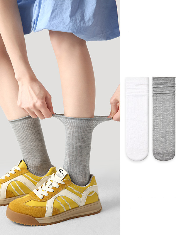 Summer socks women thin socks spring and autumn white calf stockings white silk jk lolita mid-length