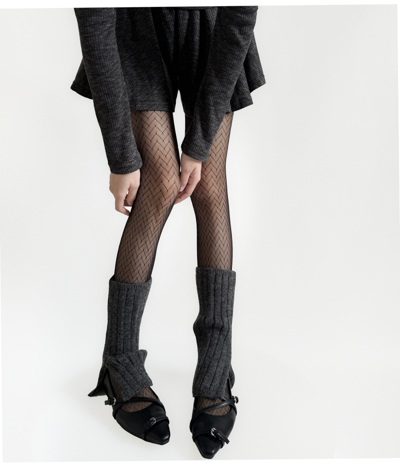 Spring and summer Japanese wave pattern mesh pants seamless ultra-thin pantyhose sexy coffee anti-snagging black bottoming fishnet stockings - Image 11