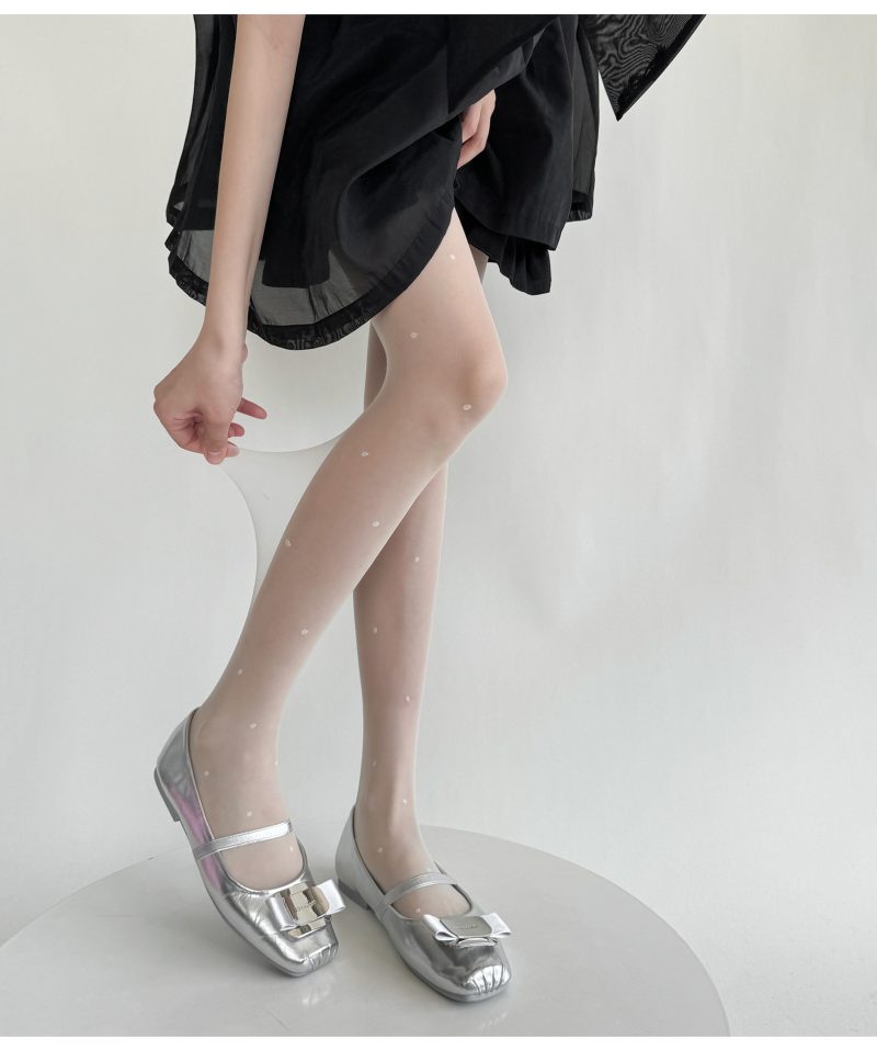 2024 spring and summer new ultra-thin style arbitrary cut 0D base jacquard stockings love dot pantyhose basic style