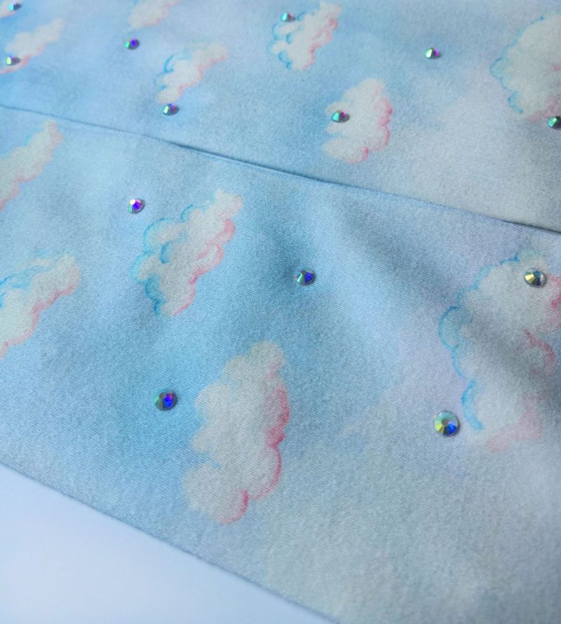 Colorful cloud colored diamond print pantyhose Two-dimensional diamond pattern bottoming socks - Image 6