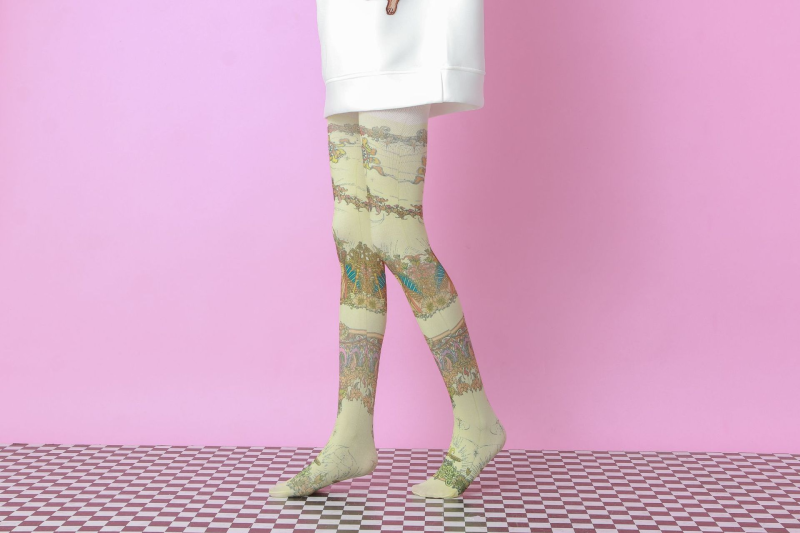 Abstract print pantyhose - Image 3