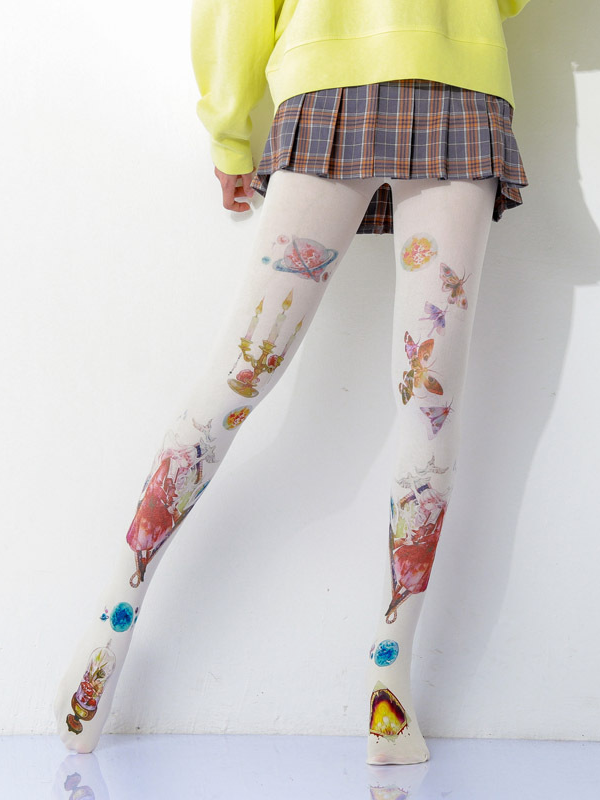 Two-dimensional personalized printed pantyhose