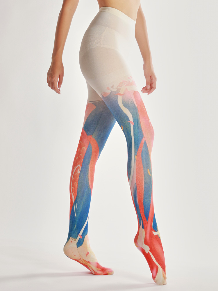 Big Fish Tights: Unique Printed Pantyhose for Women - Image 6