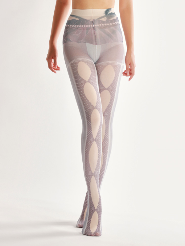 Personalized European print pantyhose
