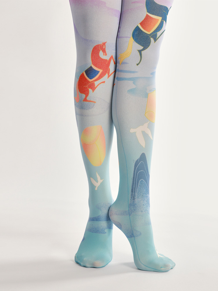 Pegasus Pantyhose: Mythical Ancient Greek Style Tights - Image 6