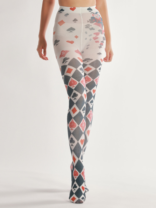 European print pantyhose Halloween socks