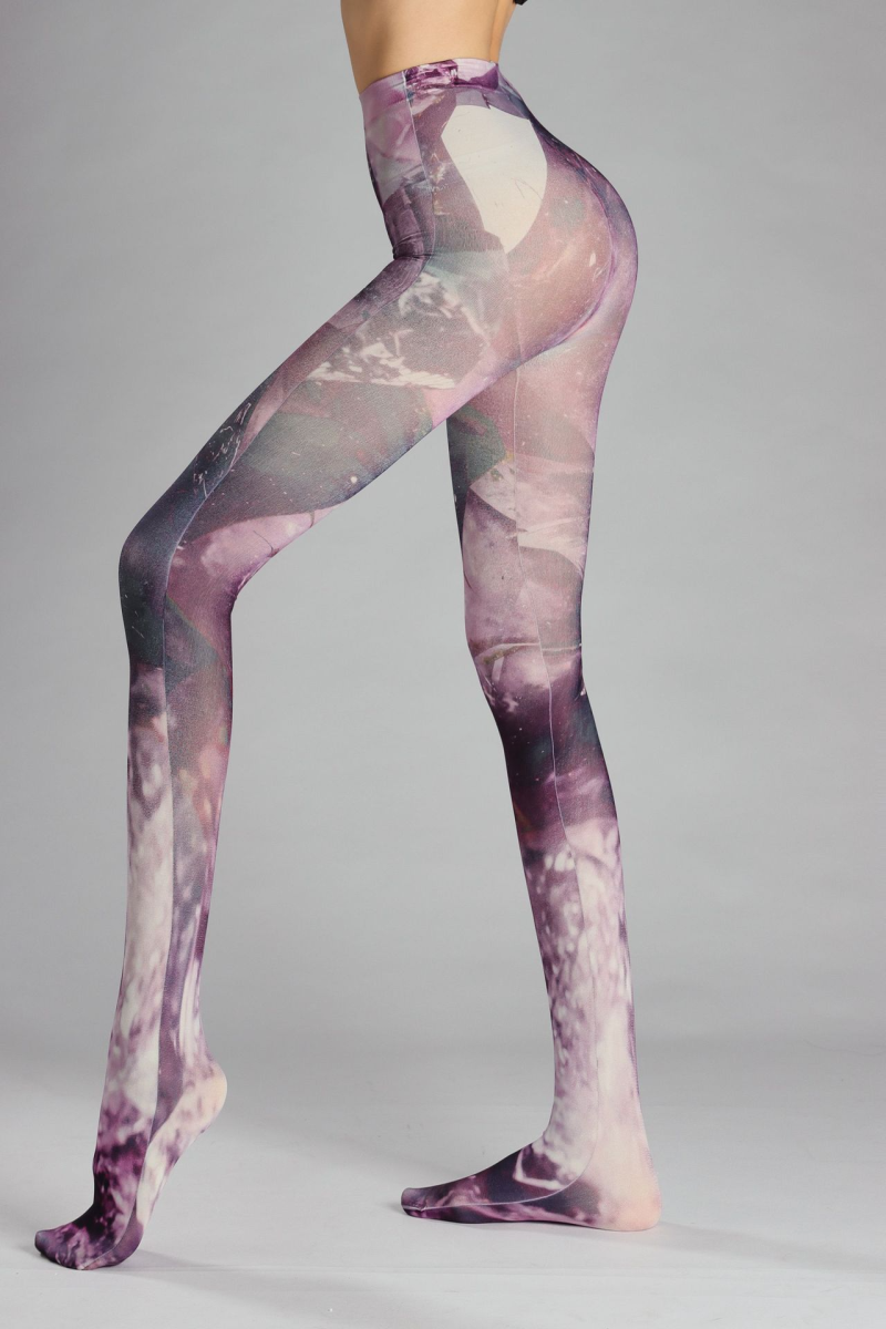 Abstract pattern print tights - Image 6