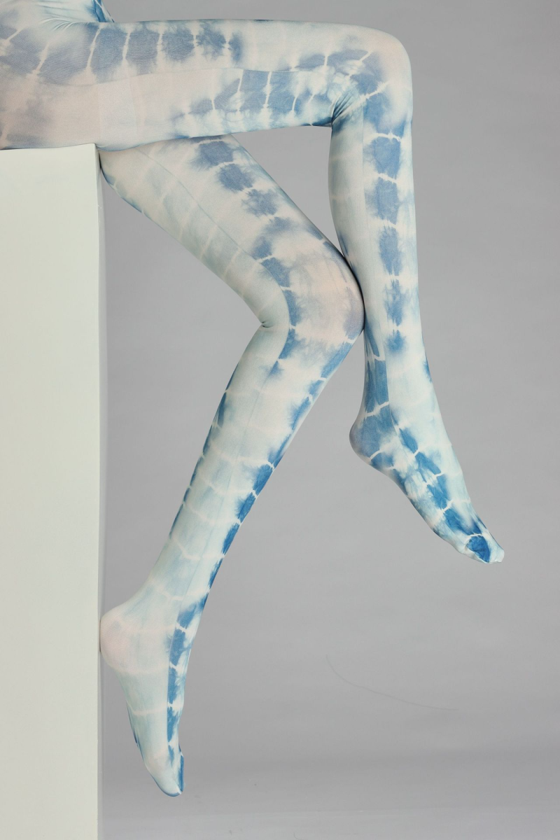 Colorful gradient pattern print tights - Image 3
