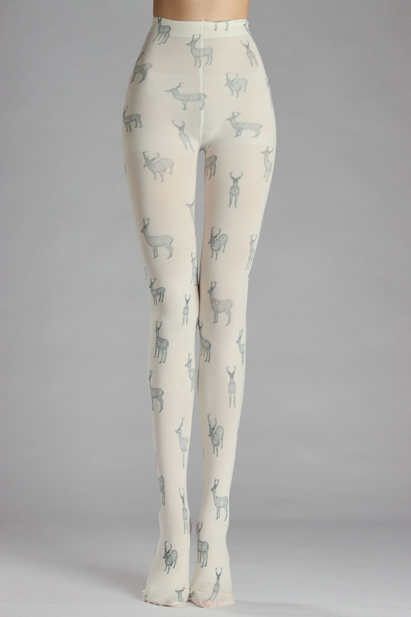 Art pattern print tights - Image 4