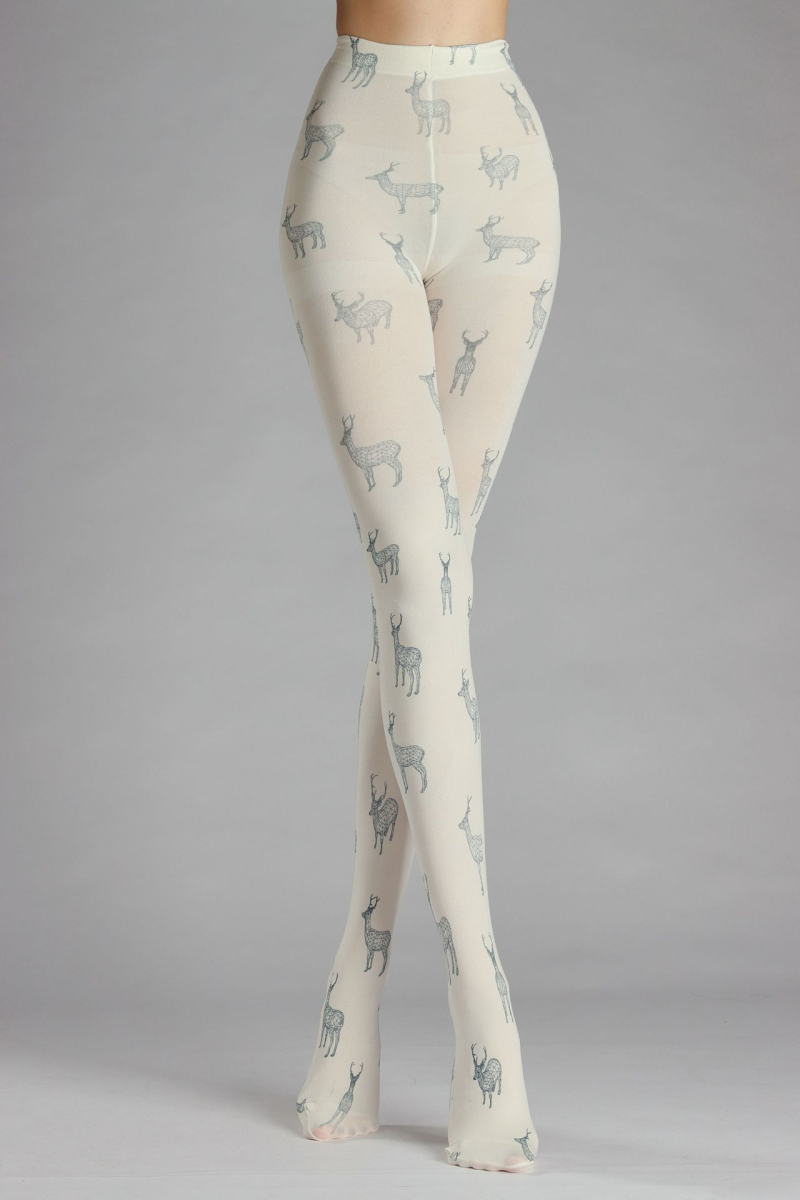 Art pattern print tights - Image 5